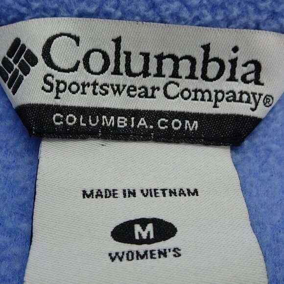 Columbia Sky Blue Fleece Jacket Size Medium - Picture 4 of 5